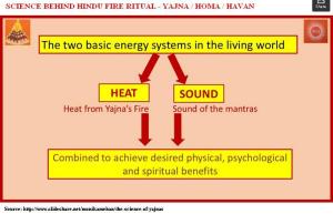 Yajna during Holy Veda Mantra Chanting Combines Heat enregy from Fire & Sound energy from Sanskrit Mantra cahnting to get healing benefits - Blissfull esperence to Mind, Body & Soul